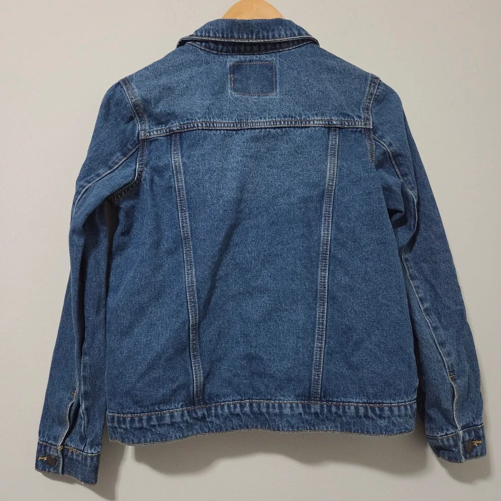 Levis Kids Medium Wash‎ Denim Trucker Jacket Blue Size L LG Cotton Classic